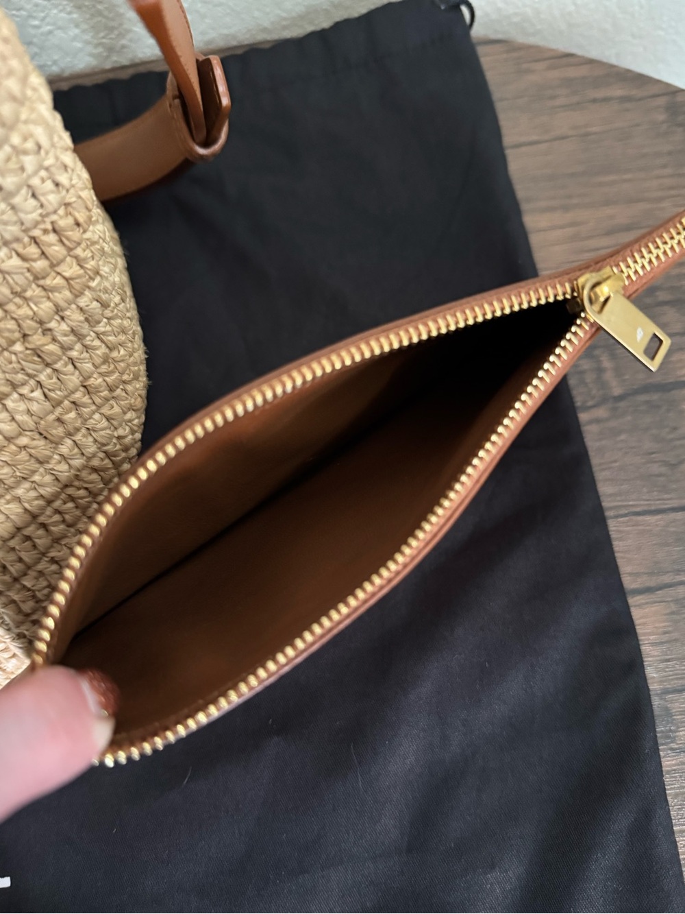 SAINT LAURENT Raffia Le 37 Two Way Bag - Picture 9 of 11